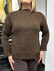 Wholesale Women’s Basic Knit Sweater - Khaki - 26036 | REEL TRİKO - 2