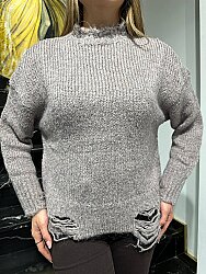 Wholesale Women’s Basic Knit Sweater - Mink - 26036 | REEL TRİKO - 2