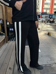 Wholesale Women's Black Zippered Tracksuit Set - 17980 | REEL TRİKO 1993 - 5