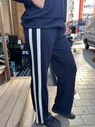 Wholesale Women's Navy Blue Zippered Tracksuit Set - 17980 | REEL TRİKO 1993 - 4